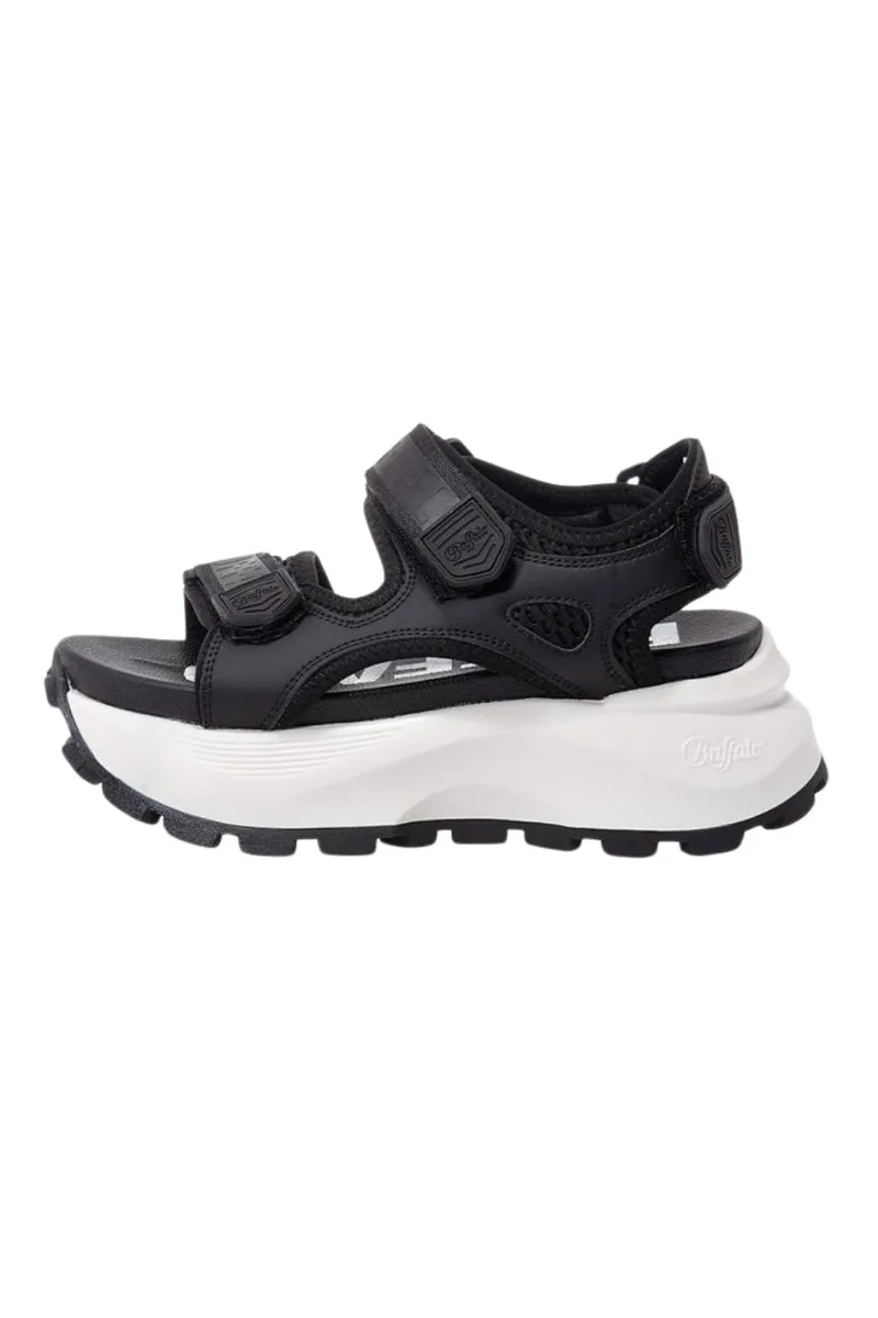 BUFFALO Σανδάλια - Πέδιλα MANHATTEN SND - ΜΑΥΡΟ-1602295-BLACK