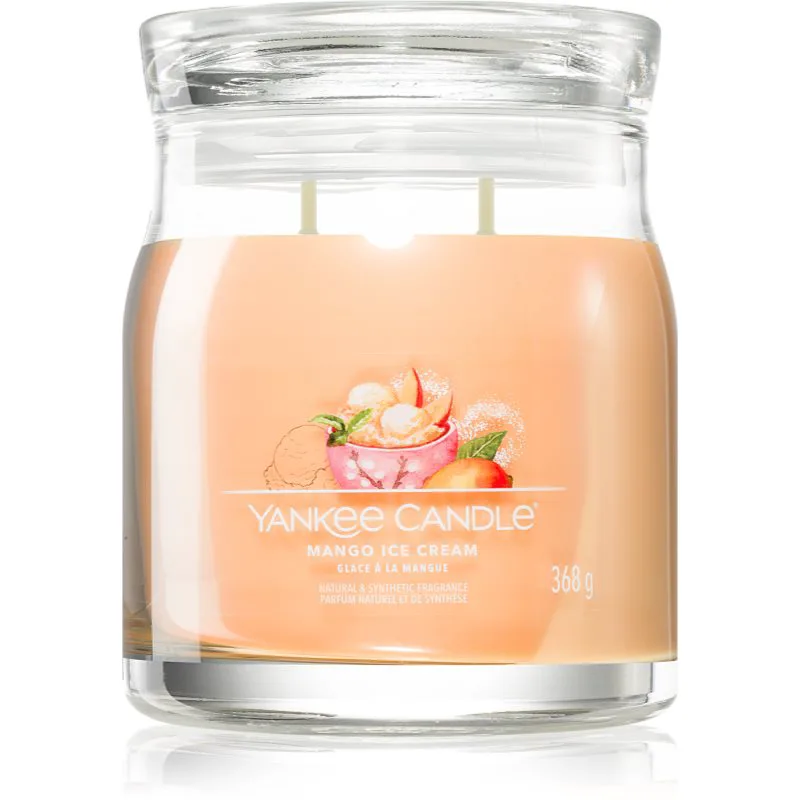 Yankee Candle Mango Ice Cream αρωματικό κερί Υπογραφή 368 γρ