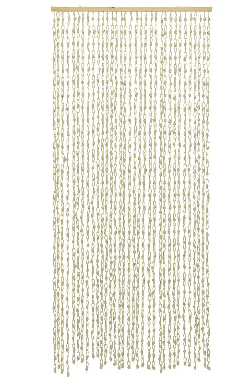 Κουρτινα Πορτας Απο Πλεξη Χαρτιου 90x1.5x200cm Μονόχρωμο Kaeming