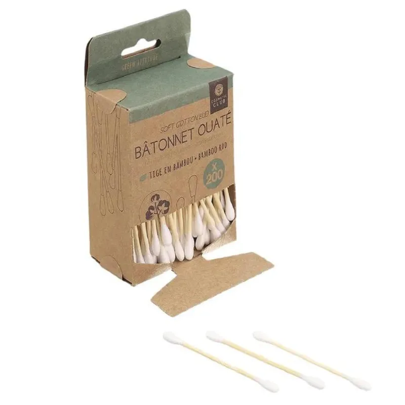 Le Comptoir Des Tendances Bamboo cotton swabs 200 pieces