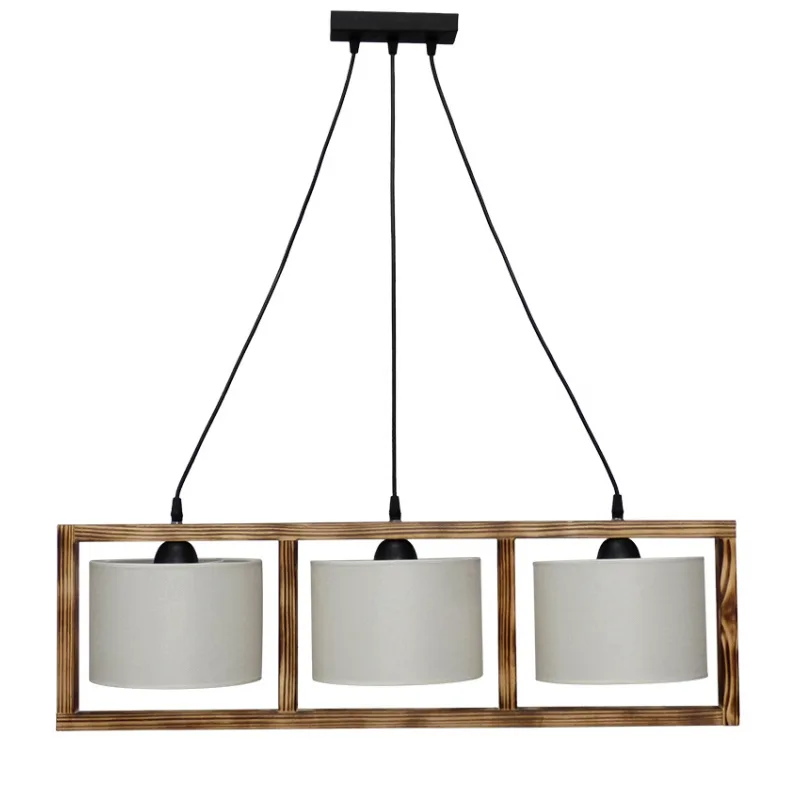 Φωτιστικό Οροφής Τρίφωτο Heronia HKF-01 14-0228 Wood/White
