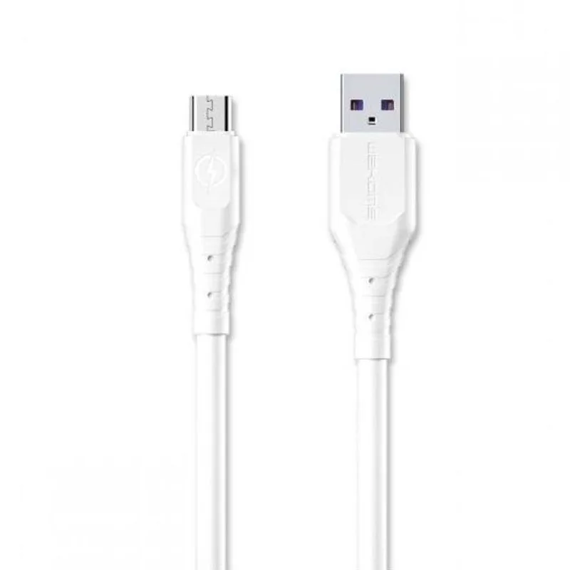 WK WDC-152 Regular USB 2.0 to micro USB Cable Λευκό 2m