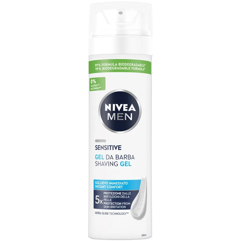 Nivea Men Sensitive Shaving Gel Ξυρίσματος για Ευαίσθητες Επιδερμίδες 200ml