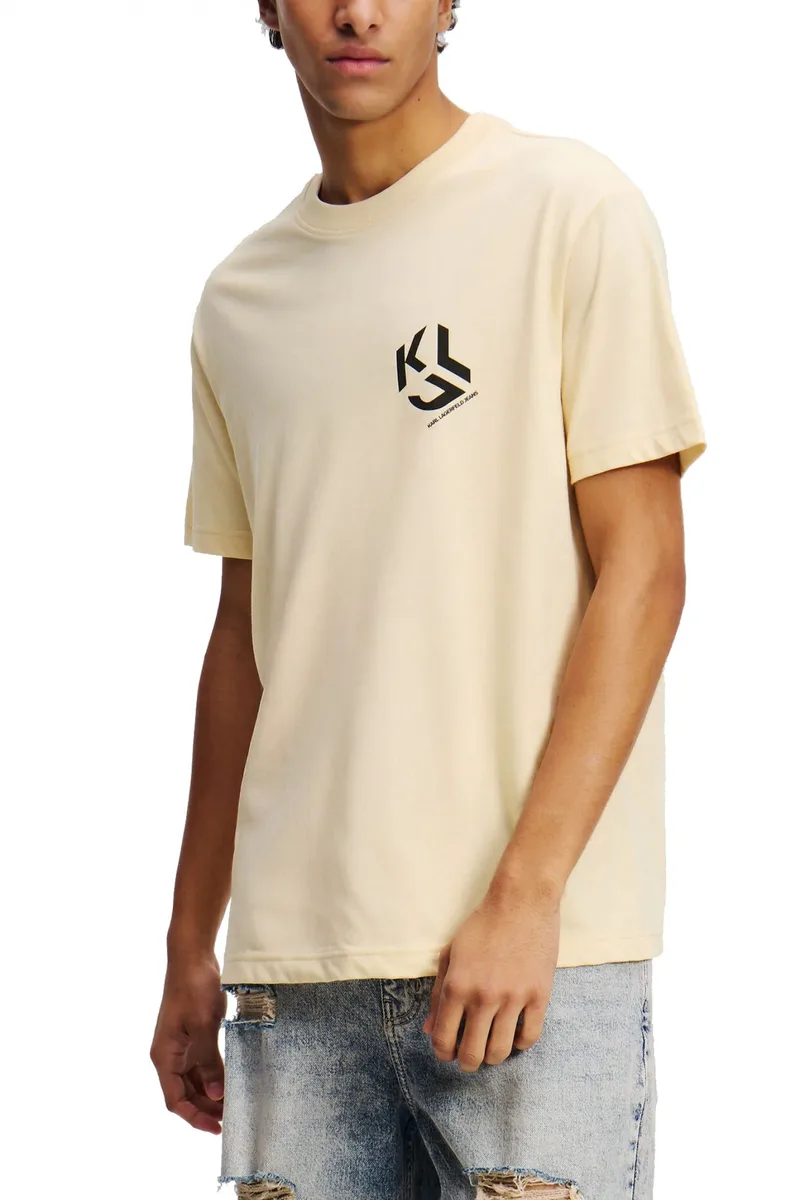 KARL LAGERFELD JEANS T-SHIRT MONOGRAM TEE REGULAR FIT ΜΠΕΖ ΑΜΜΟΥ