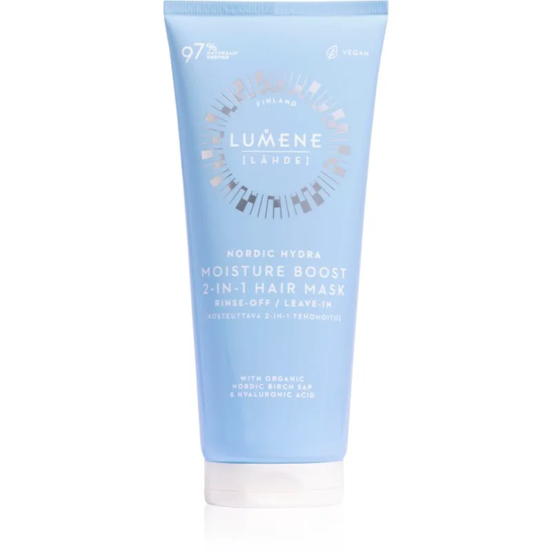 Lumene Nordic Hydra [LÄHDE] Moisture Boost ενυδατική μάσκα για τα μαλλιά 2 σε 1 200 ml