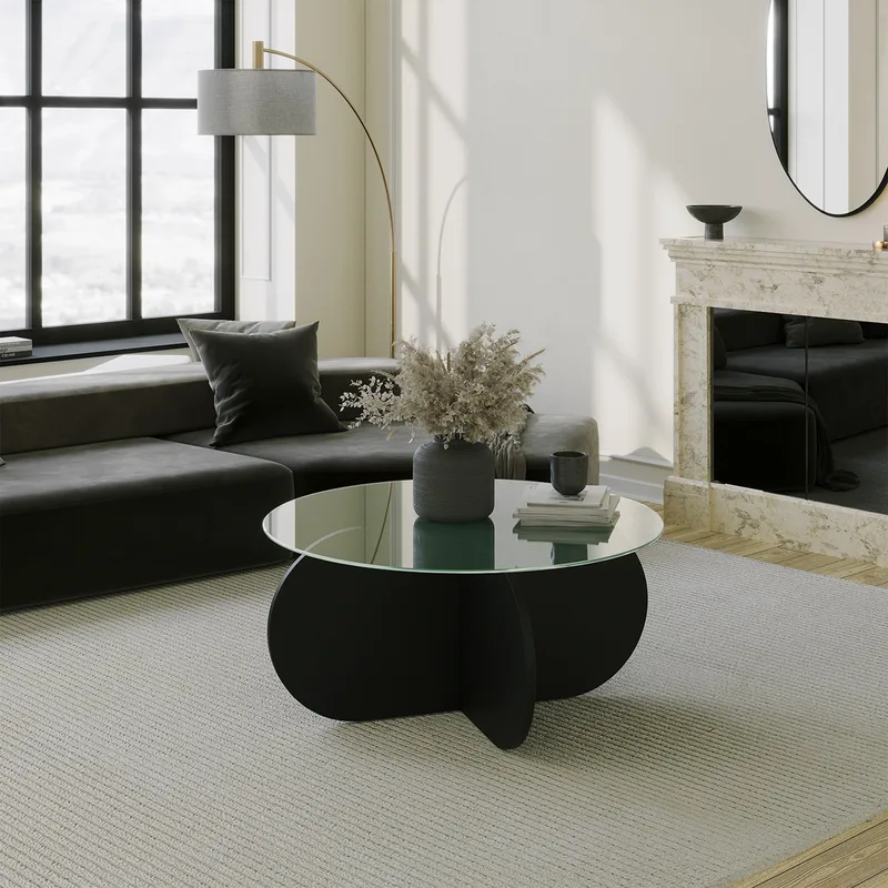 Τραπέζι Σαλονιού Bubble - Black 552Nos2471 (75x35x75)