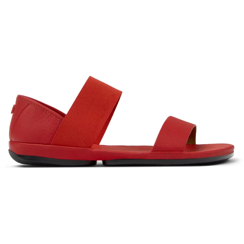 CAMPER Right - Πέδιλα Για Γυναικεία - Κόκκινο, Μέγεθος 38, Smooth leather