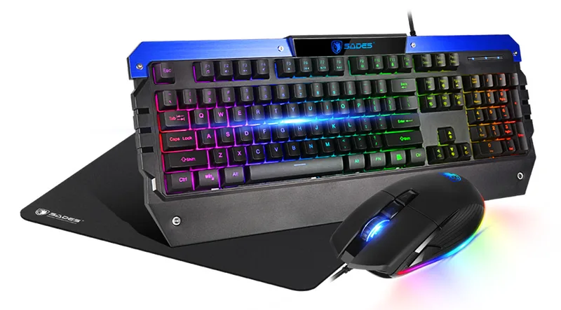 SADES Gaming set πληκτρολόγιο ποντίκι mouse pad Battle Ram ενσύρματα SETPC4