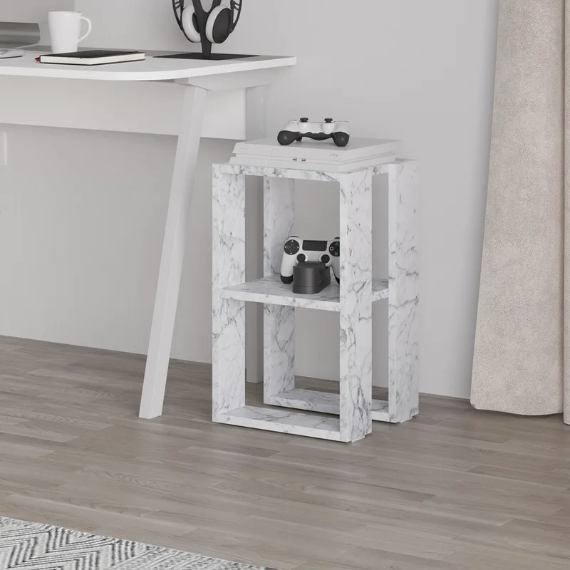 Κομοδίνο Lonie - Carrara Marble 776Hms3441 30x55x30 cm