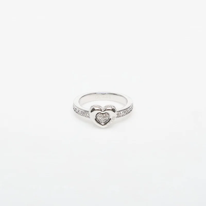Δαχτυλίδι GUESS L.O.V.E. Rhodium 56