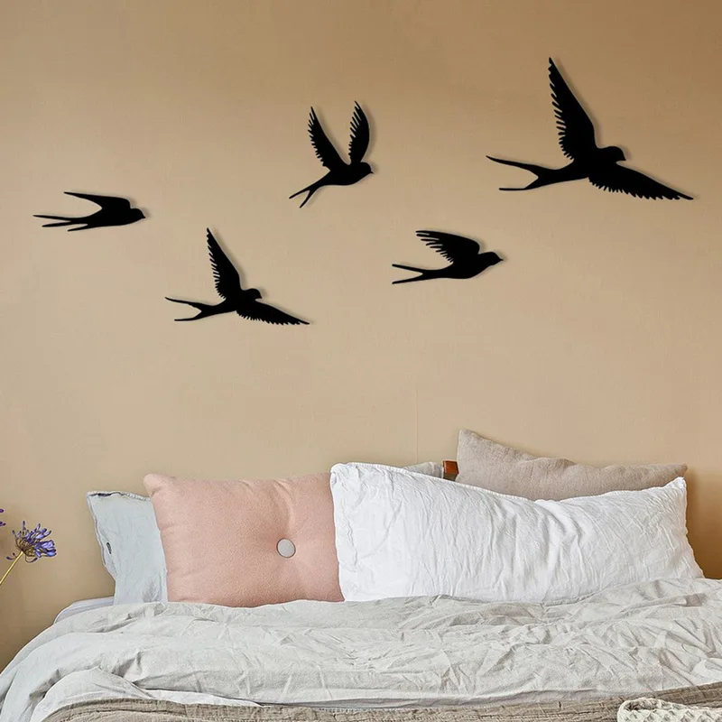 Μεταλλικό Διακοσμητικό Τοίχου Crow 279Enz2593 33x22,5 cm