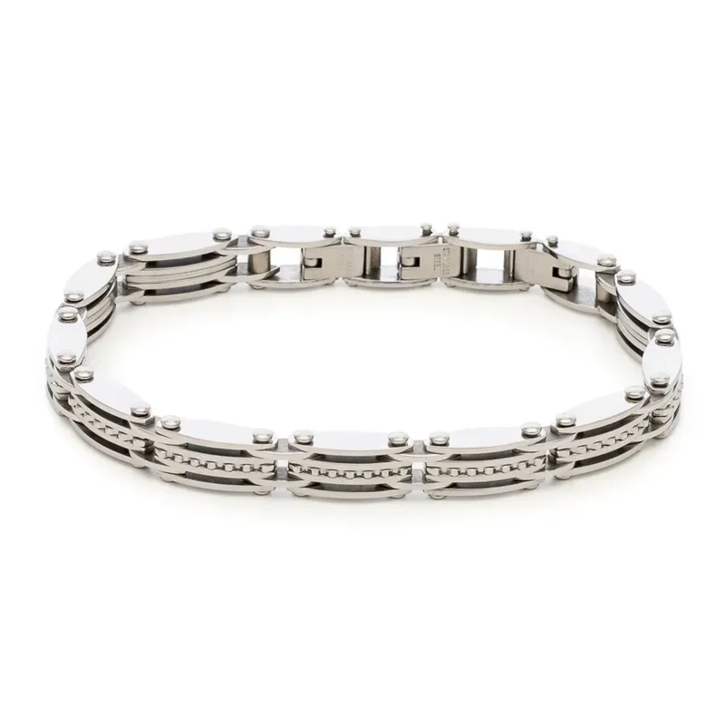 Βραχιόλι ανδρικό Visetti Stainless Steel 61C-BR403S 61C-BR403S Ατσάλι