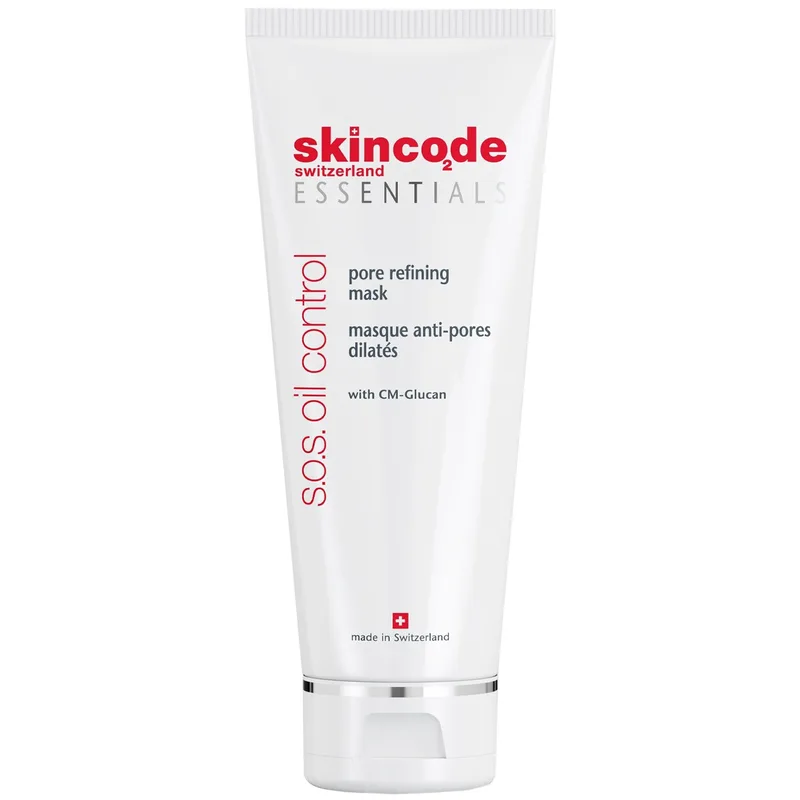 Skincode Essentials S.O.S Oil Control Pore Refining Mask Μάσκα Αργίλου Εξισορρόπησης Λιπαρότητας Προσώπου Κατά των Διευρυμένων Πόρων 75ml