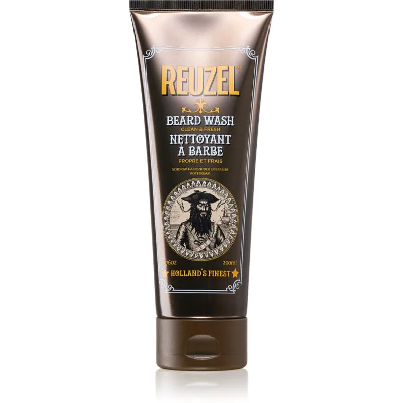 Reuzel Clean & Fresh Beard Wash ενυδατική καθαριστική κρέμα Για πρόσωπο και τα γένια 200 ml