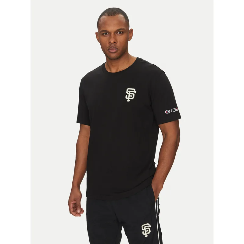 Champion T-Shirt 221037 Μαύρο Standard Fit