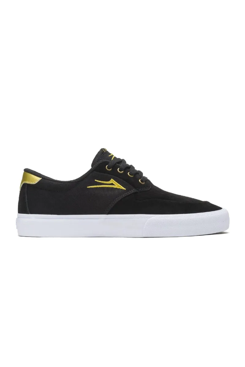 LAKAI Sneakers RILEY 3 BLACK/GOLD SUEDE - BLACK-590013084-BLACK