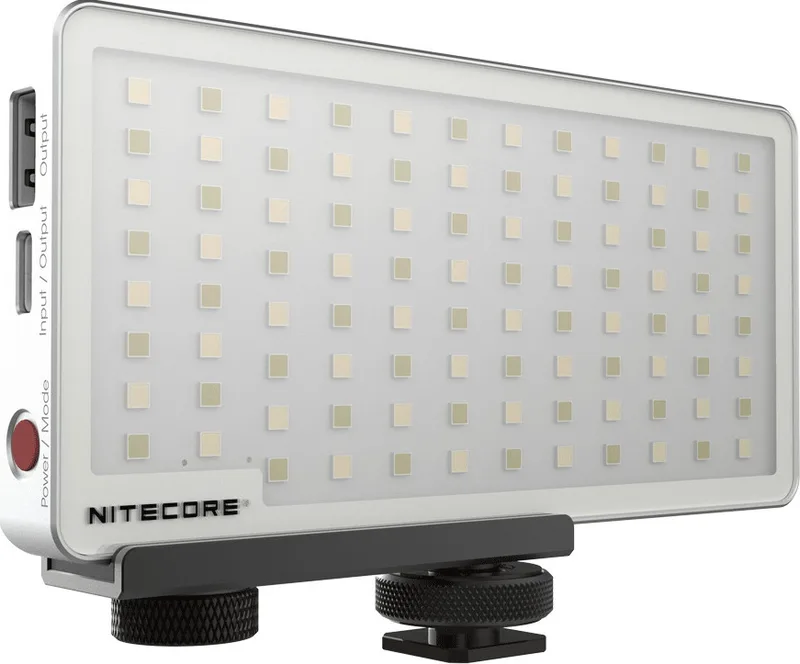 Nitecore SCL10 2 in 1 - Smart Camera Light με Βάση για Κάμερα - 800 Lumens & Powerbank Φορητή Μπαταρία Φόρτισης - 10000mAh με 1 x USB-A / 1 x Type-C - 18W (6952506494026)
