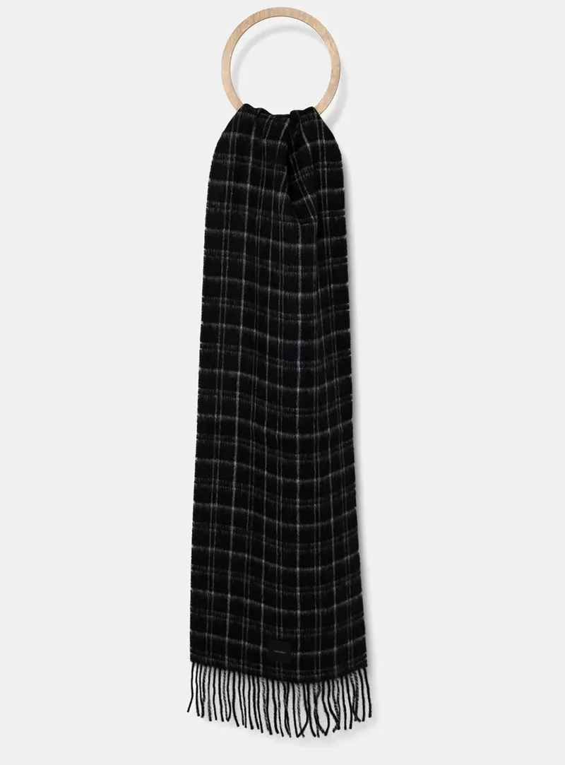Ανδρικό Μάλλινο Κασκόλ Calvin Klein K50K512529 BEH Μαύρο