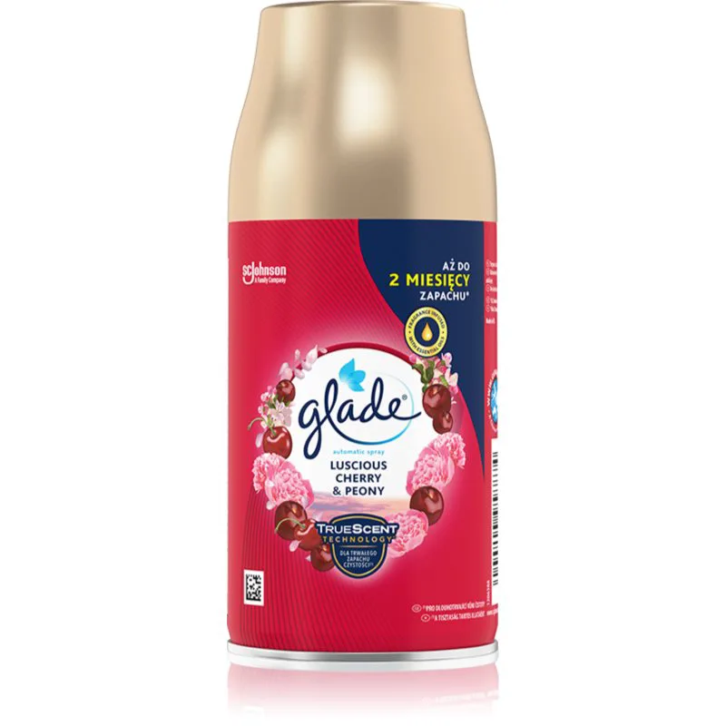 GLADE Automatic Spray Luscious Cherry & Peony αυτόματο αποσμητικό χώρου ανταλλακτικό 269 ml