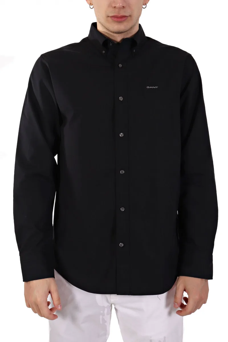 GANT ΠΟΥΚΑΜΙΣΟ REG PINPOINT OXFORD SHIRT ΜΑΥΡΟ