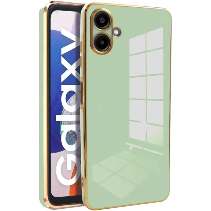 Θήκη Samsung Galaxy A06 Bodycell Χρυσό Plated Σιλικόνης - Mint Green (5206015081262)