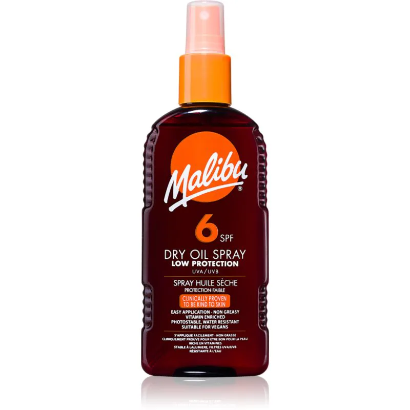 Malibu Dry Oil Spray ξηρό λάδι SPF 6 200 ml