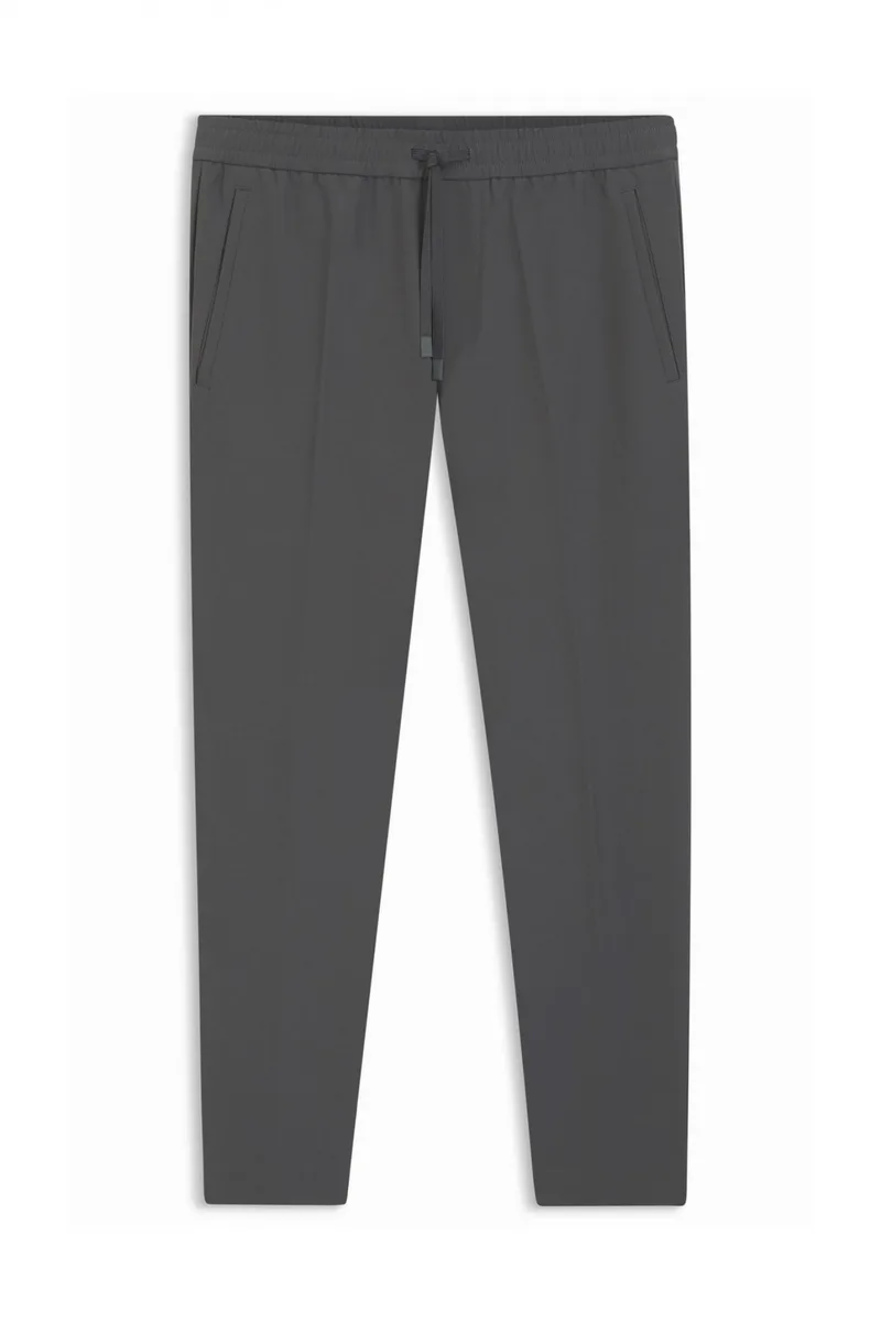 BOSS ATHLEISURE ΠΑΝΤΕΛΟΝΙ CHINO T-FLEX TAPERED FIT ΓΚΡΙ