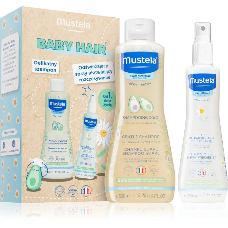 Mustela Bébé Baby Hair σετ δώρου για παιδιά από τη γέννηση