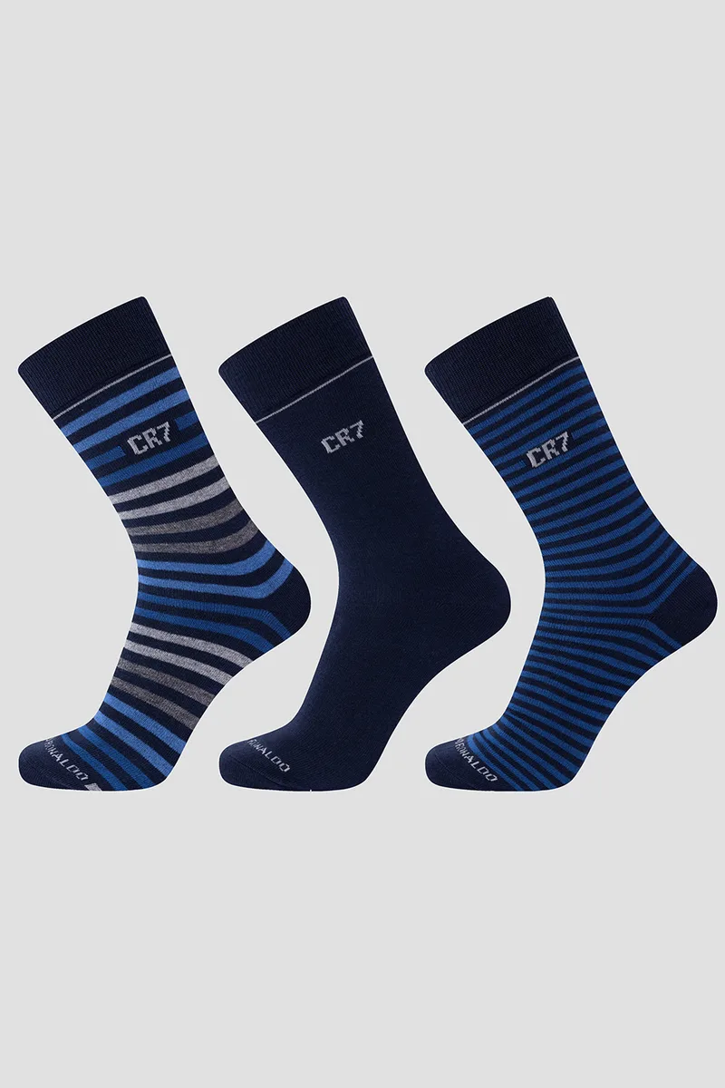Cristiano Ronaldo CR7 Ανδρικές κάλτσες Cotton Blend (Συσκ. με 3 ζεύγη)-8273-8000-162