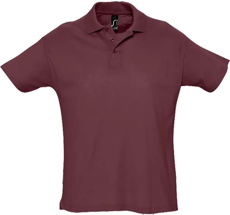 Ανδρικό πόλο πικέ Summer II SOLS 11342 Burgundy