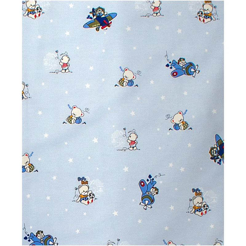Πάνα Αγκαλιάς Χασέ 80x80 Dimcol Bears Playtime 591 Sky Blue