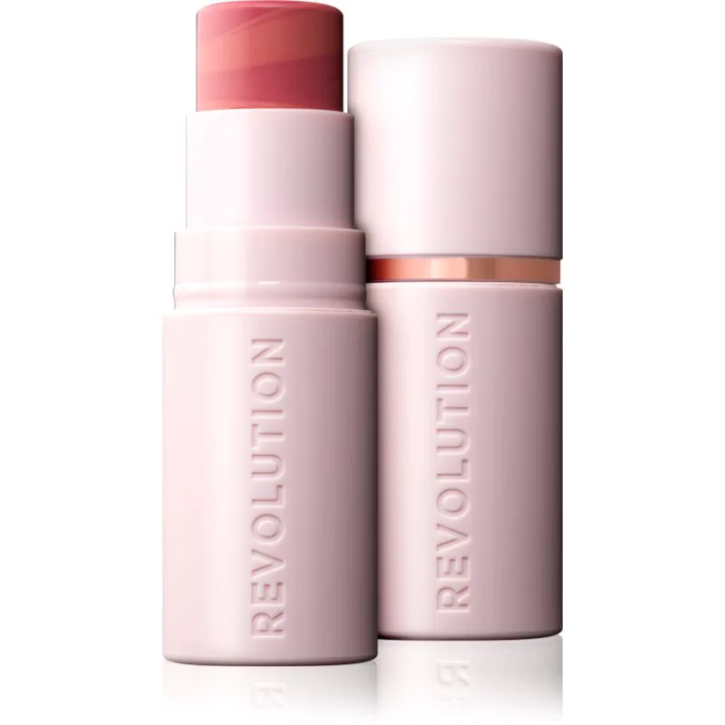 Revolution Skin Silk Blush Stick κρεμώδες ρουζ σε στικ απόχρωση Peachy Ροζ 4.5 γρ