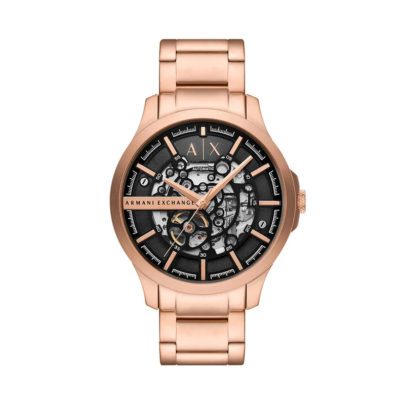 Ρολόι Armani Exchange Hampton Automatic AX2456 Χρυσό