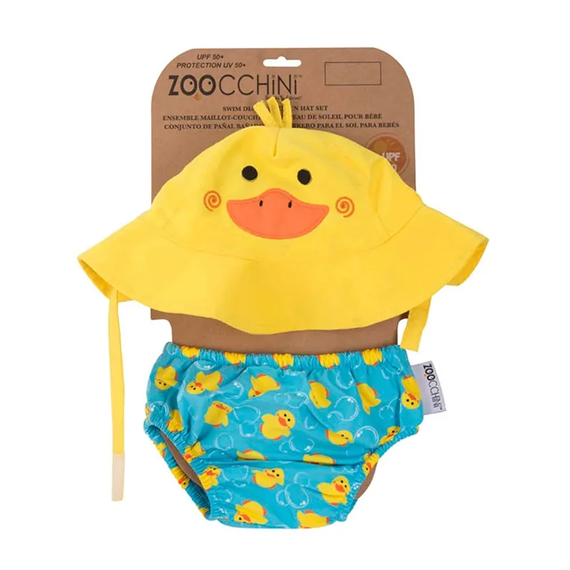 Σετ Μαγιό Πάνα Με Καπέλο UPF50 6-12μηνών Παπάκι Zoocchini ZOO1702M (Μέγεθος: 6-12 Μηνών) - Zoocchini - ZOO1702M