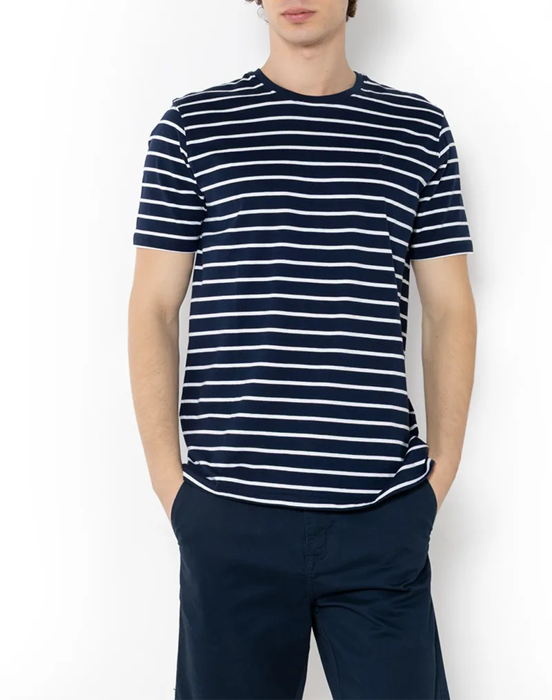 THE BOSTONIANS ΜΠΛΟΥΖΑ ACORN T-SHIRT REGULAR FIT 3TS4010-NAVY NavyBlue
