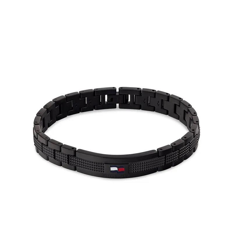 ΤOMMY HILFIGER Ανδρικό Βραχιόλι Αλυσίδα από Μαύρο Ατσάλι 2790420