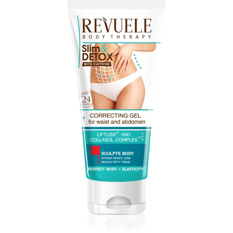 Revuele Slim & Detox With Caffeine συσφικτικό τζελ για την κοιλιά και τους γοφούς 200 ml