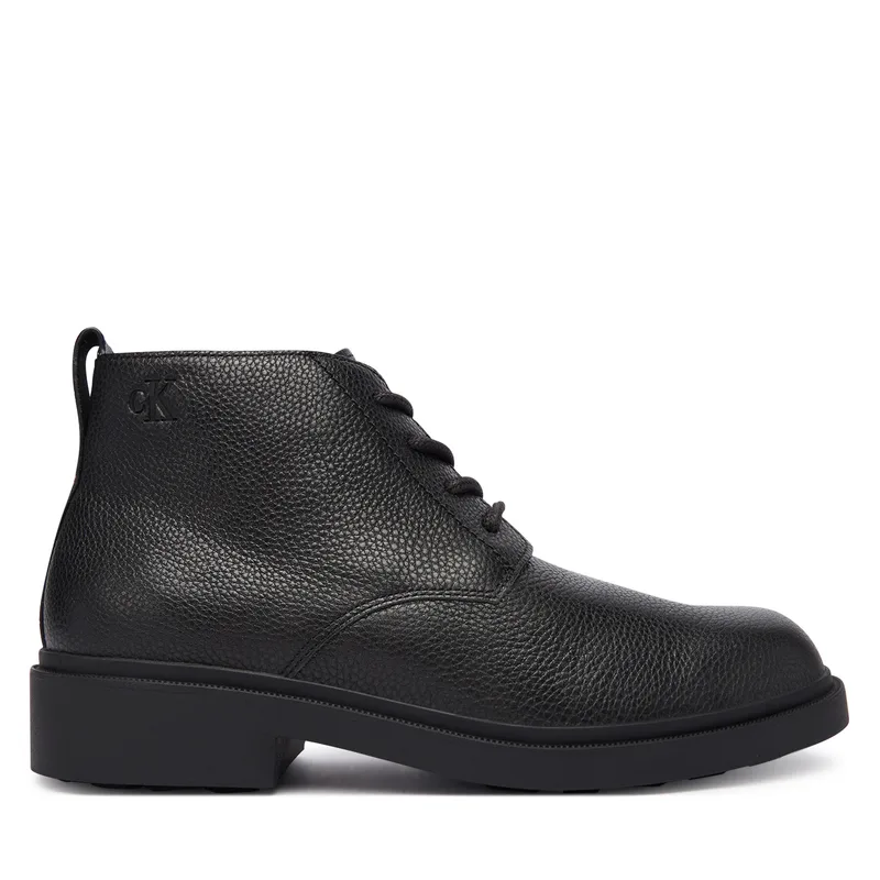 Μποτάκια Calvin Klein Dress Lug Desert Boot Lth YM0YM01427 Μαύρο