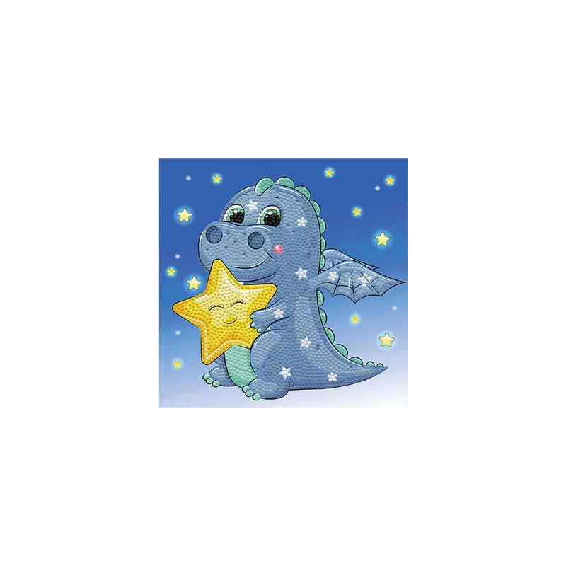 Diamond Dotz Κατασκευή Ψηφιδωτό Sleepy Time Dragon 22x22cm σε κουτί