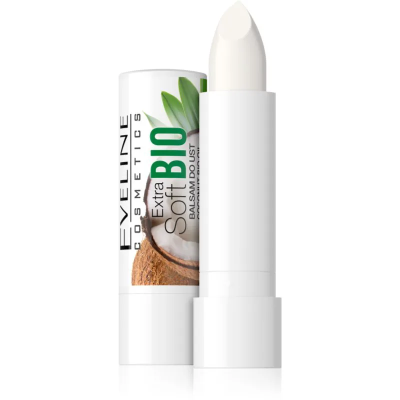 Eveline Cosmetics Extra Soft Bio Coconut θρεπτικό βάλσαμο για τα χείλη 4 γρ