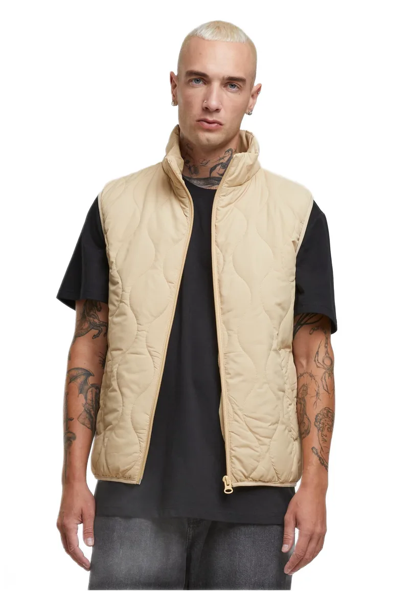Mens Super Light Bubble Vest Urban Classics TB7012-03738 Unionbeige