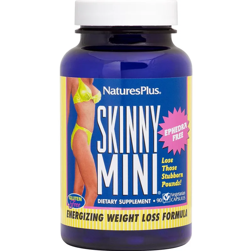 Natures Plus Skinny Mini Συμπλήρωμα Διατροφής Φυτικών Εκχυλισμάτων & Βιταμινών Πολλαπλής Δράσης για Γρήγορο & Εύκολο Αδυνάτισμα 90caps