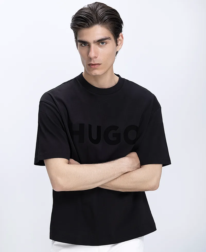 Hugo Ανδρικό T Shirt Relaxed Fit Με Μεγάλο Logo Στο Στήθος