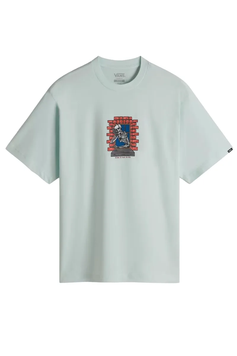 VANS T-Shirts SKULL WINDOW SS - ΠΡΑΣΙΝΟ-VN000NHURNE1-MINT
