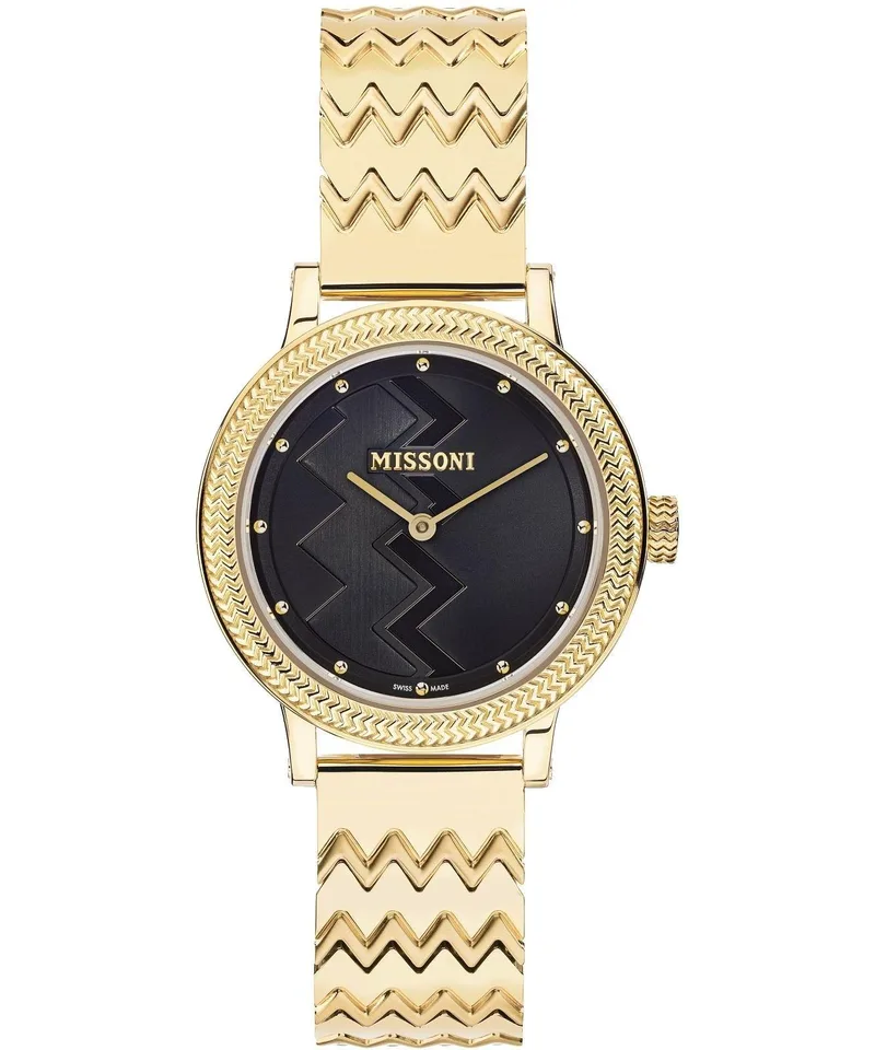 MISSONI M1 Swiss Made - MWNZ00521 Χρυσό case with Stainless Steel Bracelet