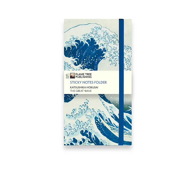 Σημειωματάριο Katsushika Hokusai: The Great Wave Flame Tree Sticky Notes Folder