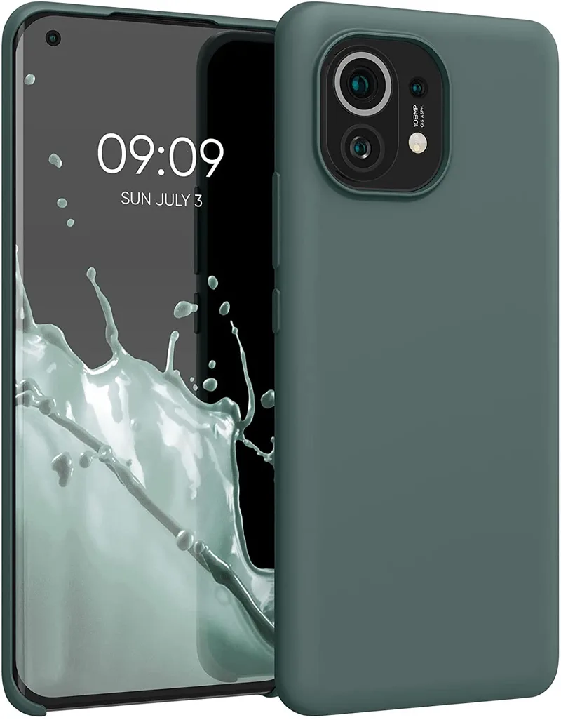 KWmobile Θήκη Σιλικόνης Xiaomi Mi 11 - Soft Flexible Rubber Cover - Blue Green (54379.171)