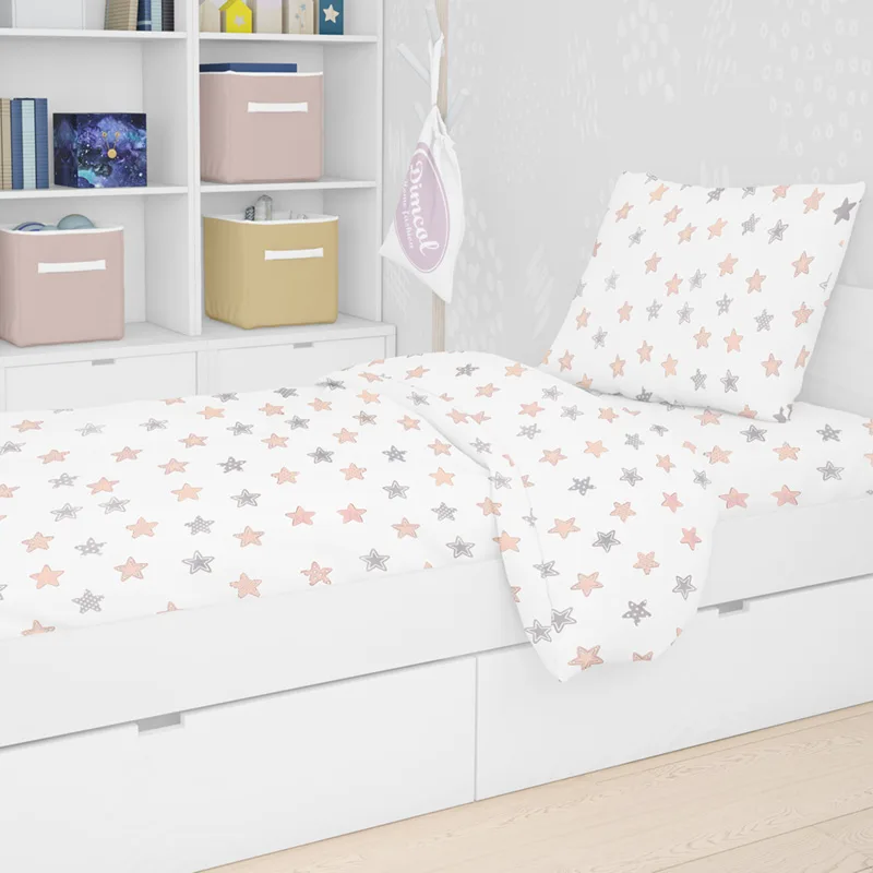Παπλωματοθήκη Μονή 160X240 Dimcol Star 103 Grey (160x240)