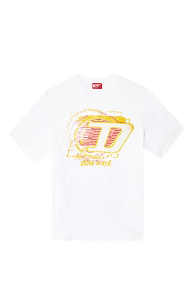 DIESEL Ανδρικό T-Shirt T-ADJUST-R11 - ΛΕΥΚΟ-S25A164300QKAP-WHITE
