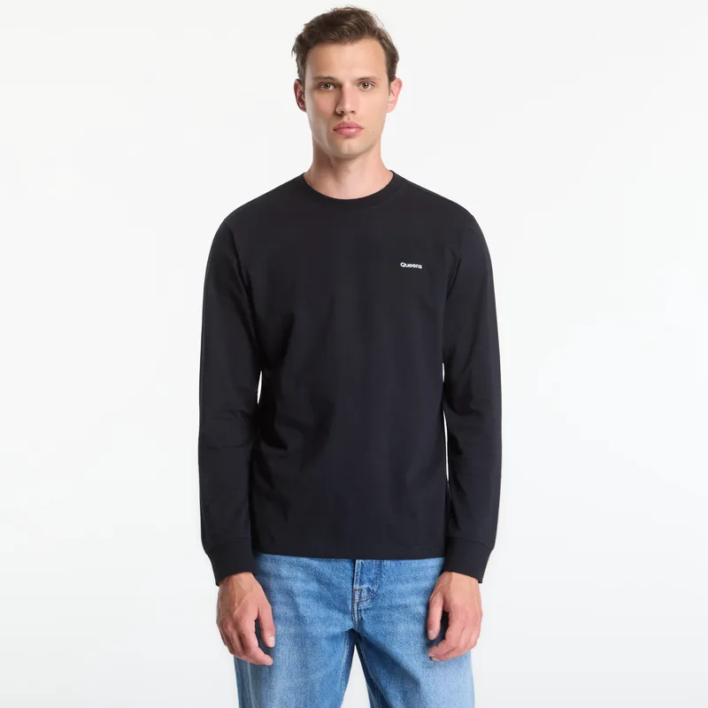 T-shirt Queens Men's Longsleeve Tee Black L